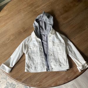 Athleta Doubletime Denim jacket w/ Removable Vest